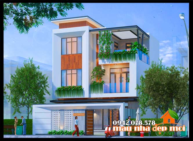 Biệt thự 3 tầng đẹp hiện đại 100m2 Biệt thự 3 tầng đẹp hiện đại 100m2