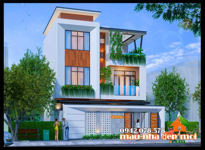 Mẫu thiết kế biệt thự 3 tầng đẹp hiện đại Mẫu thiết kế biệt thự 3 tầng đẹp hiện đại
