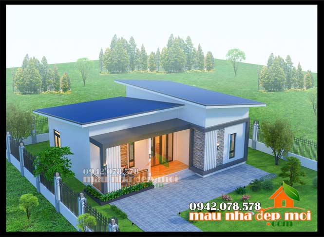 Kiến trúc mẫu nhà cấp 4 đẹp ở quê 140m2 Kiến trúc mẫu nhà cấp 4 đẹp ở quê 140m2